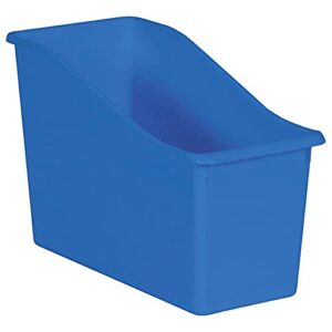 teacher created resources® blue plastic book bin