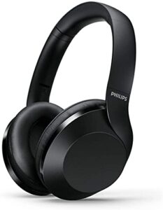 philips wireless bluetooth over-ear headphones noise isolation stereo with hi-res audio, up to 30 hours playtime with rapid charge (noise isolation)