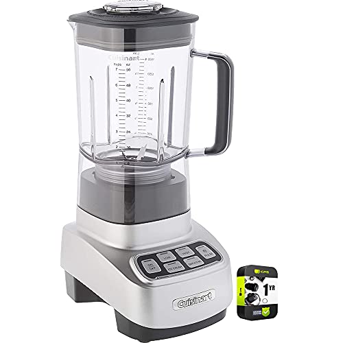 Cuisinart SPB-650 Velocity Ultra 7.5 1 HP Blender Silver Bundle with 1 YR CPS Enhanced Protection Pack