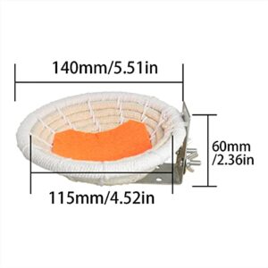 ZRM&E Cotton Rope Bird Nest Warm Beds Small Parrot Cage Hatching Nest 11.5x6cm for Small Birds