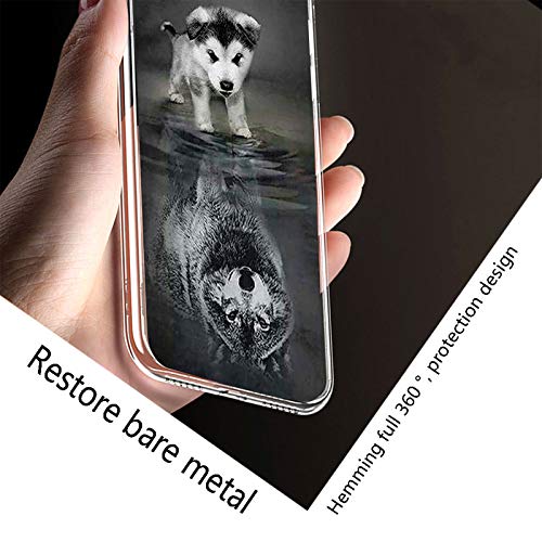 HHUAN Case for CAT S62 (5.70 Inch) with Tempered Glass Screen Protector, Clear Soft Silicone Protective Cover Bumper Shockproof Phone Case for CAT S62 - WMA27