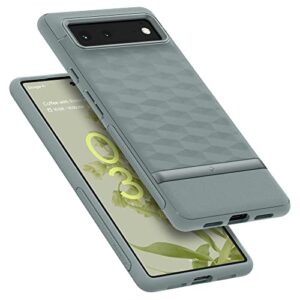 caseology parallax protective case compatible with google pixel 6 case (2021) - sage green
