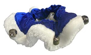 huxley & kent ruff pet scrunchy | hanukkah (small) | festive christmas/holiday neckwear for dogs/cats | fun stretchable costume accessory | soft collar with bells
