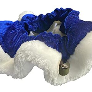 Huxley & Kent Ruff Pet Scrunchy | Hanukkah (Small) | Festive Christmas/Holiday Neckwear for Dogs/Cats | Fun Stretchable Costume Accessory | Soft Collar with Bells