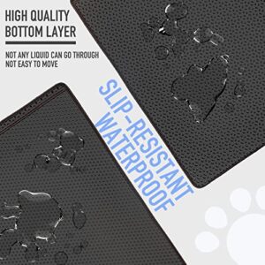 Shekkam Cat Litter Mat: Double-Layer Easy Clean Litter Trapping Mat Catcher 29.5 x 23.6'' for Cat Litter Box, No Phthalate, Urine Proof & Waterproof, Larger Holes Kitty Litter Mat (Honeycomb Pattern)