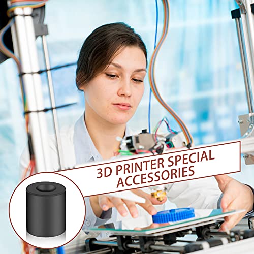 8 Pieces 3D Printer Heatbed Parts Silicone Leveling Solid Bed Mount 3D Printer Heatbed Part Stable Hotbed Heat-Resistant Buffer Compatible with CR-10 Ender 3 Bottom Connect (Black,0.63 Inch, 0.7 Inch)