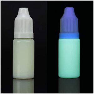 invisible uv black light ink for inkjet printers, fluorescent invisible uv ink visible only at black light (white, 100 ml)