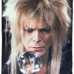 Surreal Entertainment Labyrinth The Movie Jareth The Goblin King Super Soft Fleece Throw Blanket, Black, One Size