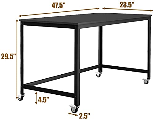 Goplus Computer Desk, Black