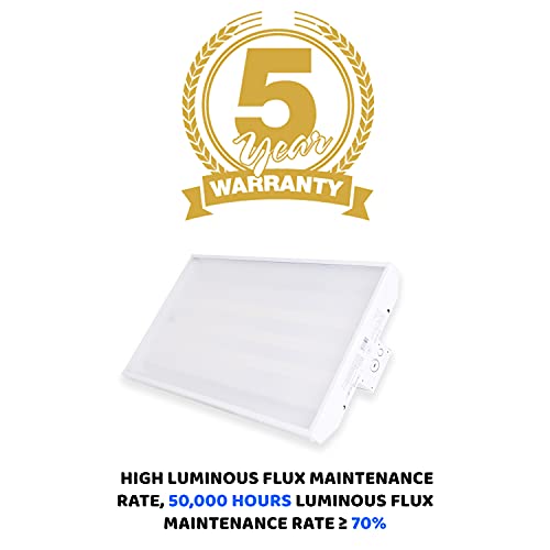 2FT LED High Bay Shop Light, 2FT 321W, 41730Lumens 5000K Daylight Linear Hanging Light for Warehouse Workshop Supermarket (dimmable) (321)