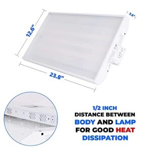 2FT LED High Bay Shop Light, 2FT 321W, 41730Lumens 5000K Daylight Linear Hanging Light for Warehouse Workshop Supermarket (dimmable) (321)