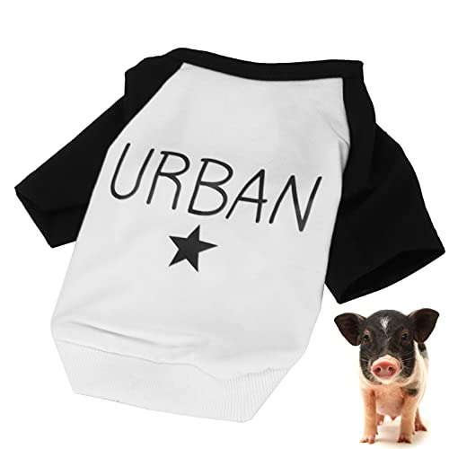 Dogs Bodysuit, Pets Clothes Suit Pet T Shirt Breathable Dogs Clothings for Small and Medium Puppy(Black, L)