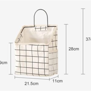 Symmak Storage Bags Hanging Storage Bag Wall Hanging Organizer Bins Pocket Wall Hanging Storage Basket Pocket Storage Bag Organizer for Door Closet Room (2 Packs)