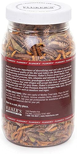 Fluker's Bearded Dragon Medley Treat Food 3.2oz - Includes Attached DBDPet Pro-Tip Guide