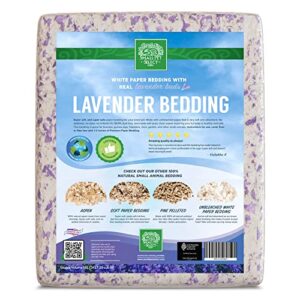 Small Pet Select- White Paper Bedding with Real Natural Lavender. Rabbits, Guinea Pigs, and Other Small Animals, 56L