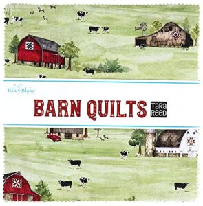 tara reed barn quilts 10 stacker 42 10-inch squares layer cake riley blake designs 10-11050-42, assorted