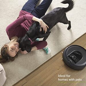 iRobot Roomba i7+ (7550) Robot Vacuum with Automatic Dirt Disposal-Empties Itself, Wi-Fi Connected, Smart Mapping, Compatible with Alexa, Ideal for Pet Hair, Carpets, Hard Floors, Black (Renewed)