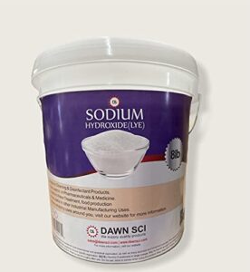 dawn scientific inc. sodium hydroxide (caustic soda beads) - 8 lb pail
