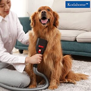 Kodahome Pet Shedding Brush Vacuum Attachment - Deshedding Tool Compatible with Most Vacuum Cleaners, Cat and Dog Hair Grooming Tool Hair Remover with Extension Hose with Universal Adapter (Universal Series)