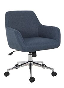 jc home texas office desk chair, small, navy