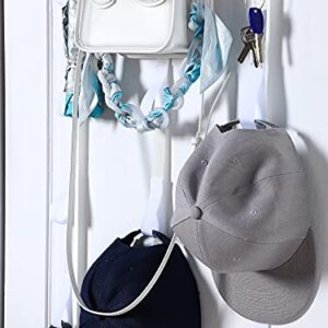 27 Hooks hat rack for wall Baseball Wall Mount Hanger Closet Ball Caps 3 White Sturdy Hat Rack over The Door Hanging Cap Display Organizer for Organization Women Man Girls Teen Kids Storage