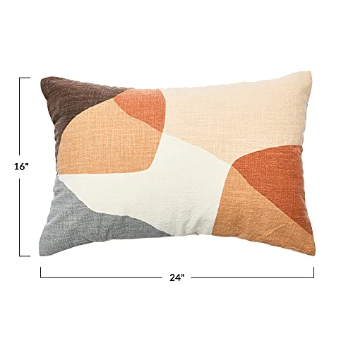 Main + Mesa Cotton Geometric Lumbar Decorative Throw Pillow