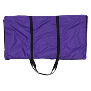 yupvm hay bale storage bag, extra large tote hay bale carry bag, foldable portable horse and livestock hay bale bags with zipper waterproof, purple