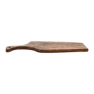 Main + Mesa Modern Mango Wood Cutting Board with Handle, Espresso Finish