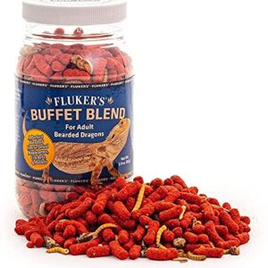 Fluker's Buffet Blend Adult Bearded Dragon Formula 2.9oz - Includes Attached DBDPet Pro-Tip Guide