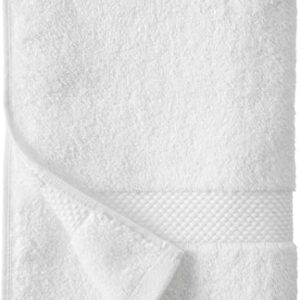 Amazon Aware 100% Organic Cotton Plush Bath Towels - Hand Towels, 4-Pack, White