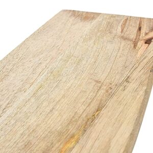 Main + Mesa Modern Mango Wood Cutting Board with Handle, Light Finish