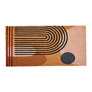 main + mesa geometric coir doormat