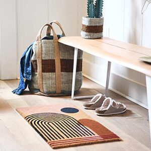 Main + Mesa Geometric Coir Doormat