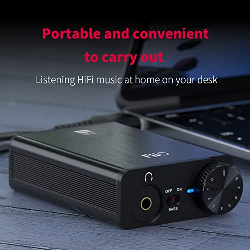 FiiO Headphone Amps Portable DAC USB Type-C coaxial 384kHz/32bit (E10K-TC Black)