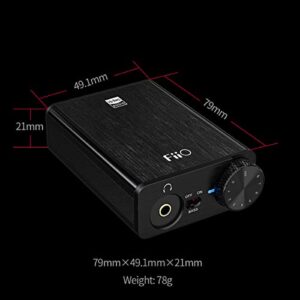 FiiO Headphone Amps Portable DAC USB Type-C coaxial 384kHz/32bit (E10K-TC Black)