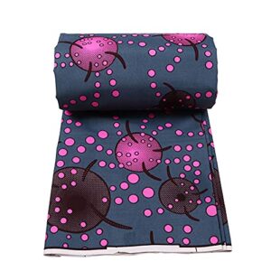 African Fabric 6 Yards BintaRealwax 100% Polyester Ankara Fabric for Party Dress 6146