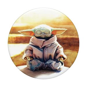 Star Wars The Mandalorian The Child Grogu Meditates PopSockets Swappable PopGrip