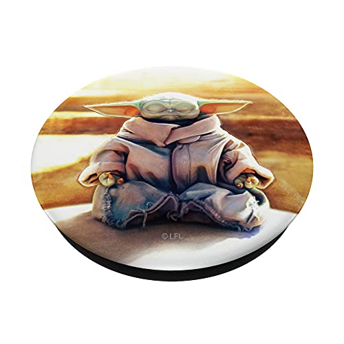 Star Wars The Mandalorian The Child Grogu Meditates PopSockets Swappable PopGrip