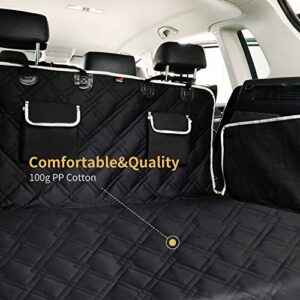 Toozey SUV Cargo Liner for Dogs - Waterproof Dog Trunk Seat Cover for Back Cargo Area, Dog Car Floor Mat with Side and Bumper Protector, Pet Cargo Cover Liner for SUV/Van/Truck, Standard, Black