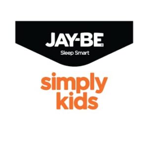 Jay-Be Mattress Simply Kids Sprung Mattress, Bed in a Box - Foam Free - Twin Single, White and Orange