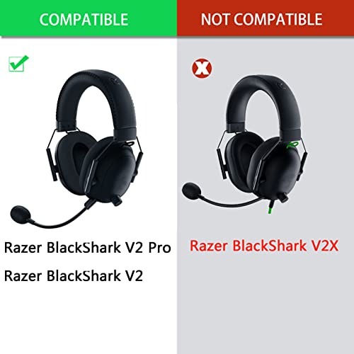 BlackShark V2 PRO Upgrade Quality Cooling Gel Ear pads - defean Ear Cushion Replacement Compatible with Razer BlackShark V2 / V2 PRO gaming Headset, High-Density Noise Cancelling Foam, Added Thickness