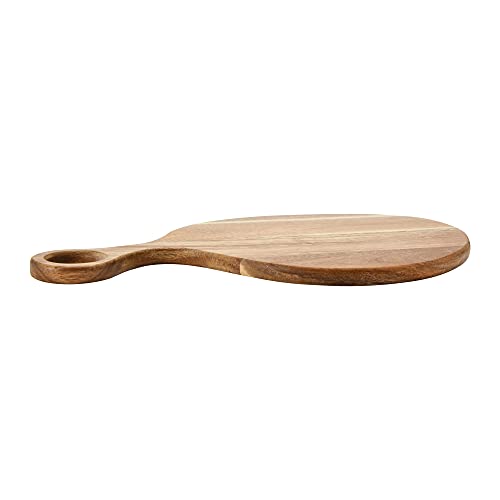 Main + Mesa Round Acacia Wood Cutting Board with Handle