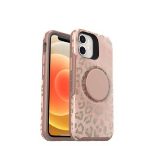 otterbox + pop symmetry series case for iphone 12 mini, retail packaging - feelin catty
