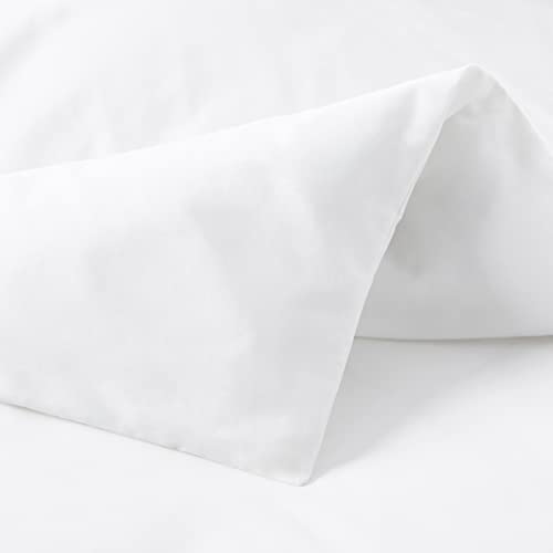 Amazon Aware 100% Organic Cotton 300 Thread Count Duvet Cover Set - White, Full/Queen