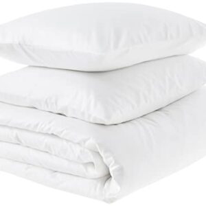 Amazon Aware 100% Organic Cotton 300 Thread Count Duvet Cover Set - White, Full/Queen