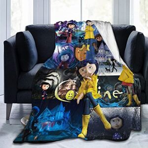 cartoon blanket 50''x60'' kids adults throw blanket for bed couch soft warm fuzzy blankets for office chair living room all season…
