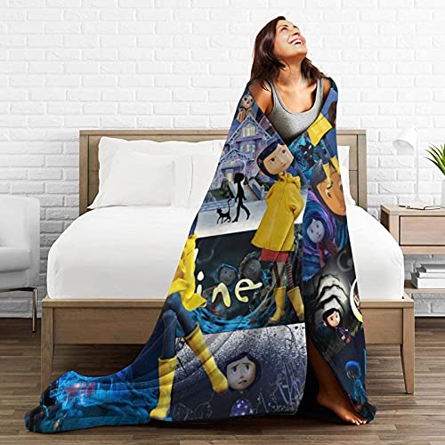 Cartoon Blanket 50''x60'' Kids Adults Throw Blanket for Bed Couch Soft Warm Fuzzy Blankets for Office Chair Living Room All Season…