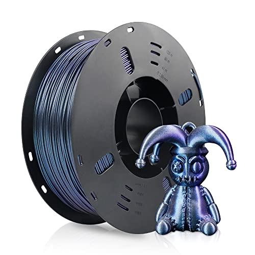 Voxelab 3D Printer Filament, 1.75mm PLA Multicolor Filament, Dimensional Accuracy +/- 0.02 mm, 3D Printing Material 1kg/ Spool, Compatible with FDM 3D Printer/Pen (Burnt Titanium)