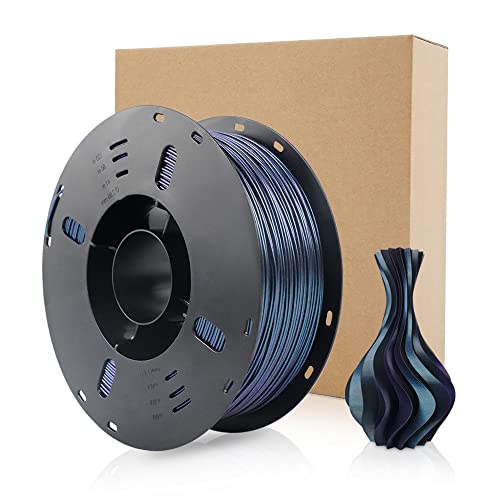 Voxelab 3D Printer Filament, 1.75mm PLA Multicolor Filament, Dimensional Accuracy +/- 0.02 mm, 3D Printing Material 1kg/ Spool, Compatible with FDM 3D Printer/Pen (Burnt Titanium)