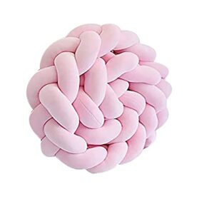 generic echoy premium cushion soft knot decorative pillow handmade soft cushion decor for bedroom pink
